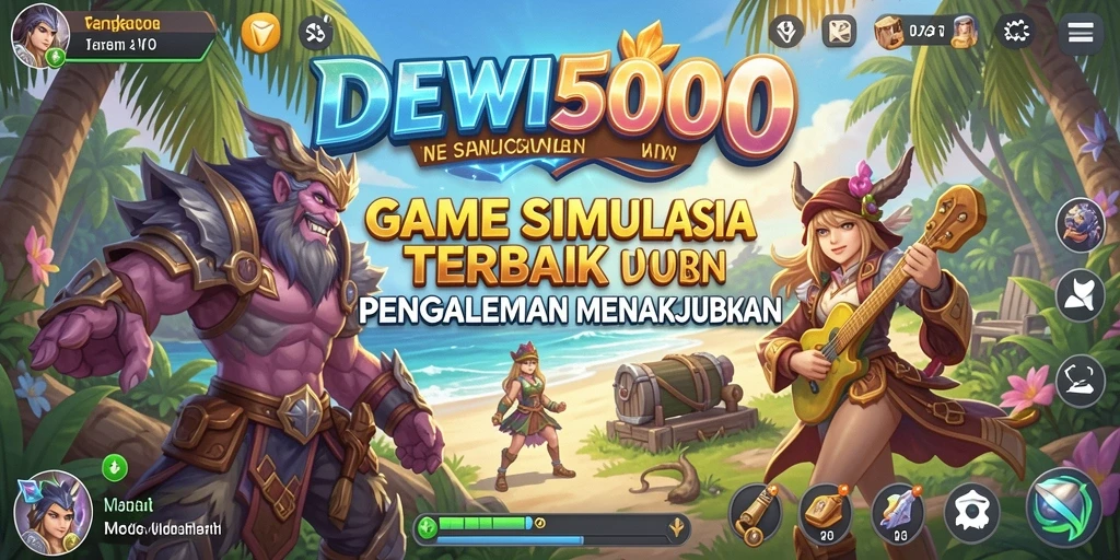 Screenshot menunjukkan gameplay seru dan detail tinggi dari DEWI5000.