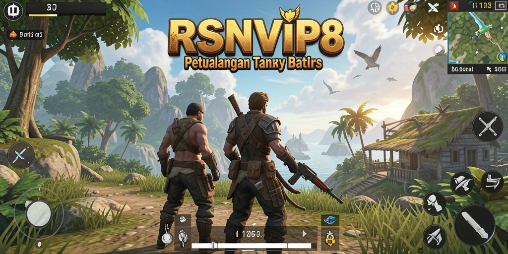 Screenshot gameplay <strong>RSNVIP8</strong> yang menunjukkan dunia terbuka yang luas.